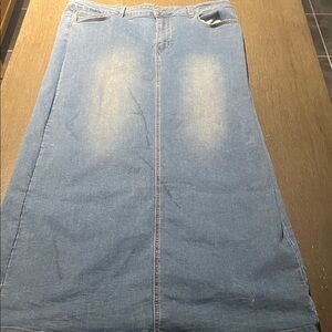 Wax Jean Blue Denim Skirt